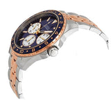  Shop Authentic Guess Odyssey Blue Dial Two Tone Steel Strap Watch For Men - W1107G3 - Luxxuri