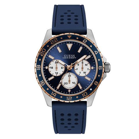  Shop Authentic Guess Odyssey Multifunction Blue Dial Blue Rubber Strap Watch For Men - W1108G4 - Luxxuri