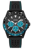  Shop Authentic Guess Odyssey Quartz Black Dial Black Leather Strap Watch For Men - W1108G5 - Luxxuri