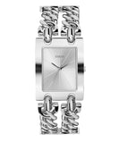  Shop Authentic Guess Mod Heavy Metal Silver Dial Silver Steel Strap Watch For Women - W1117L1 - Luxxuri