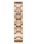 Guess Tri Glitz Quartz Diamonds Rose Gold Dial Rose Gold Mesh Bracelet Watch For Women - W1142L4
