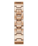  Shop Authentic Guess Tri Glitz Quartz Diamonds Rose Gold Dial Rose Gold Mesh Bracelet Watch For Women - W1142L4 - Luxxuri