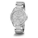  Shop Authentic Guess Frontier Diamonds Silver Dial Silver Steel Strap Watch For Women - W1156L1 - Luxxuri