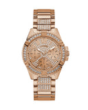  Shop Authentic Guess Frontier Diamonds Rose Gold Dial Rose Gold Steel Strap Watch For Women - W1156L3 - Luxxuri