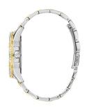  Shop Authentic Guess Frontier Chronograph Crystals Gold Dial Two Tone Steel Strap Watch For Women - W1156L5 - Luxxuri