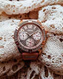  Shop Authentic Guess Frontier Diamonds Rose Gold Dial Pink Rubber Strap Watch For Women - W1160L5 - Luxxuri