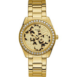  Shop Authentic Guess G Twist Diamonds Gold Dial Gold Steel Strap Watch For Women - W1201L2 - Luxxuri