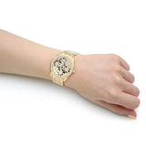  Shop Authentic Guess G Twist Diamonds Gold Dial Gold Steel Strap Watch For Women - W1201L2 - Luxxuri