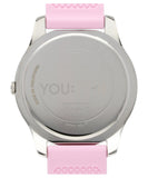  Shop Authentic Guess Crush Crystals Silver Dial Pink Rubber Strap Watch for Women - W1223L1 - Luxxuri