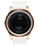  Shop Authentic Guess Crush Crystals Gold Dial White Rubber Strap Watch for Women - W1223L3 - Luxxuri