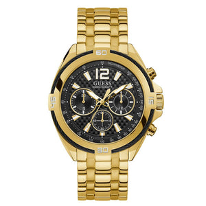  Shop Authentic Guess Surge Chronograph Black Dial Gold Steel Strap Watch for Men - W1258G2 - Luxxuri
