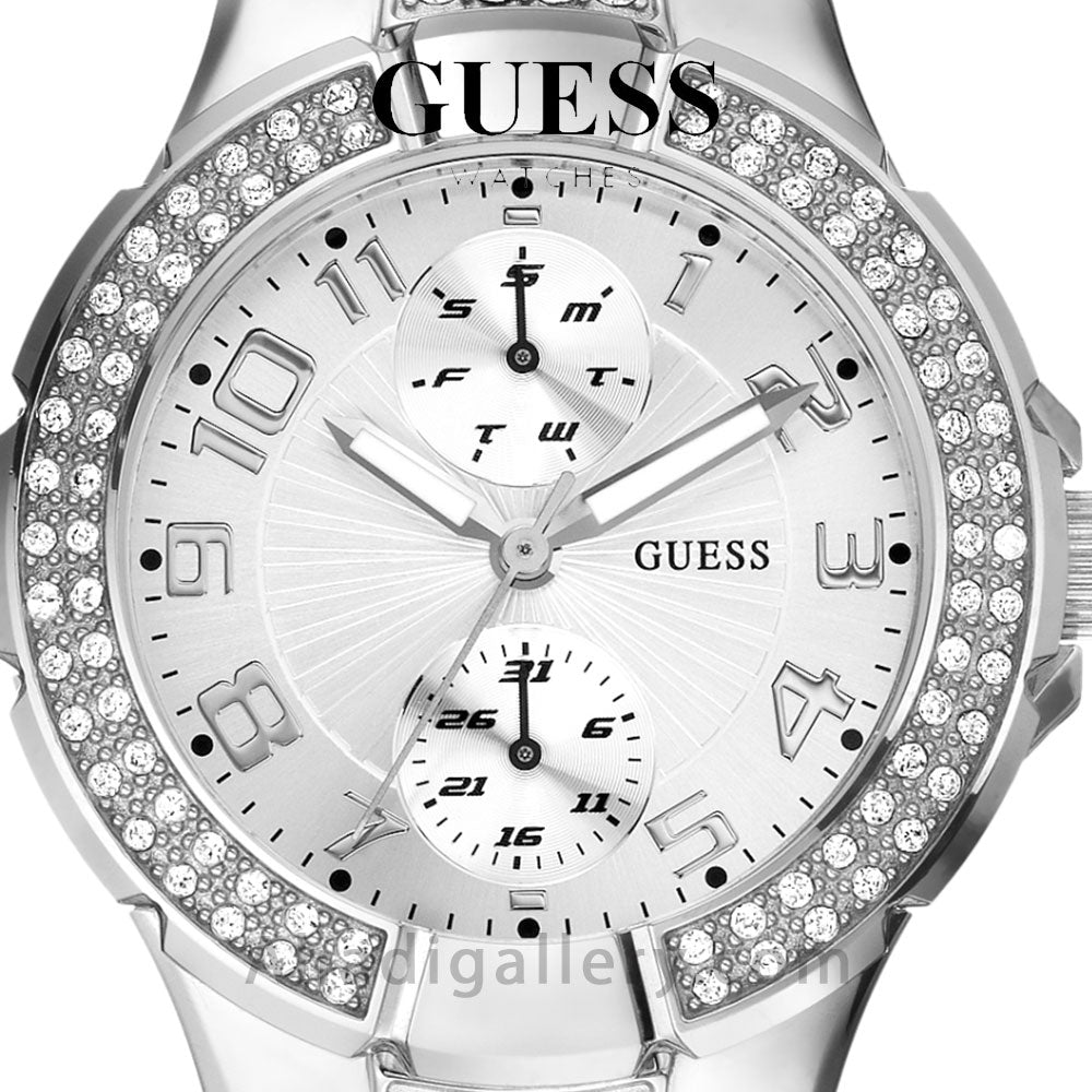  Shop Authentic Guess Mini Prism Diamonds Silver Dial Silver Steel Strap Watch for Women - W12638L1 - Luxxuri