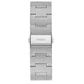 Guess Analog Black Dial Silver Mesh Bracelet Watch for Men - W1263G1