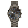  Shop Authentic Guess Hendrix Chronograph Gunmetal Dial Gunmetal Steel Strap Watch for Men - W1309G3 - Luxxuri