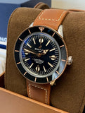  Shop Authentic Breitling Superocean Heritage '57 Black Dial Brown Leather Strap Watch for Men - U10370121B1X1 - Luxxuri