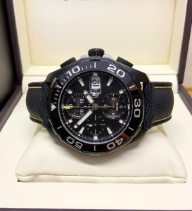 Tag Heuer Aquaracer PVD Black Dial Watch for Men - CAY218A.FC6361