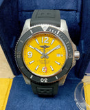  Shop Authentic Breitling Superocean Automatic 44mm Yellow Dial Black Rubber Strap Watch for Men - A17367021I1S1 - Luxxuri