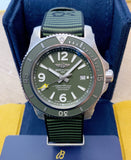  Shop Authentic Breitling Superocean Automatic 44mm Outerknown Green Dial Green Nylon Strap Watch for Men - A17367A11L1W1 - Luxxuri