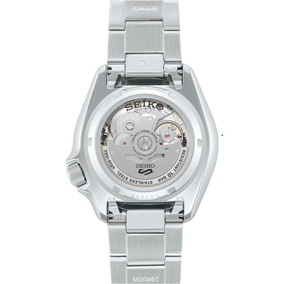  Shop Authentic Seiko 5 Sports Automatic Blue Dial Silver Steel Strap Watch for Men - SRPK97K1 - Luxxuri