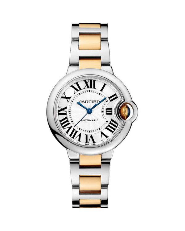  Shop Authentic Cartier Ballon Bleu de Cartier Silver Dial Two Tone Steel Strap Watch for Women - W2BB0030 - Luxxuri