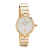  Shop Authentic Emporio Armani Arianna Mother of Pearl Dial Gold Steel Strap Watch For Women - AR11198 - Luxxuri