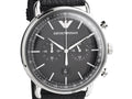  Shop Authentic Emporio Armani Aviator Chronograph Black Dial Black Leather Strap Watch For Men - AR11143 - Luxxuri