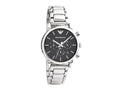  Shop Authentic Emporio Armani Chronograph Black Dial Silver Steel Strap Watch For Men - AR1853 - Luxxuri