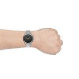  Shop Authentic Emporio Armani Luigi Chronograph Black Dial Silver Steel Strap Watch For Men - AR11324 - Luxxuri
