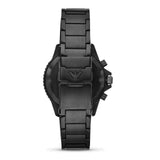  Shop Authentic Emporio Armani Diver Chronograph Black Dial Black Steel Strap Watch For Men - AR11363 - Luxxuri