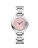  Shop Authentic Cartier Ballon Bleu de Cartier Pink Dial Silver Steel Strap Watch for Women - W6920038 - Luxxuri