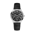  Shop Authentic Guess Wafer Analog Black Dial Black Leather Strap Watch For Men - W70016G1 - Luxxuri