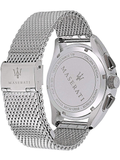  Shop Authentic Maserati Traguardo Chronograph Black Dial Silver Mesh Bracelet Watch For Men - R8873612008 - Luxxuri