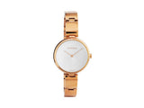  Shop Authentic Calvin Klein Wavy White Dial Rose Gold Steel Strap Watch for Women - K9U23646 - Luxxuri