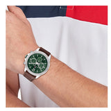  Shop Authentic Tommy Hilfiger Lars Chronograph Green Dial Brown Leather Strap Watch For Men - 1792064 - Luxxuri