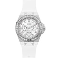  Shop Authentic Guess Venus Diamonds White Dial White Rubber Strap Watch for Women - GW0118L3 - Luxxuri