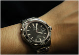  Shop Authentic Tag Heuer Aquaracer Caliber 5 Automatic Black Dial Silver Steel Strap Watch for Men - WAK2110.BA0830 - Luxxuri