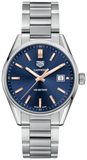  Shop Authentic Tag Heuer Carrera Quartz Blue Dial Silver Steel Strap Watch for Women - WAR1112.BA0601 - Luxxuri