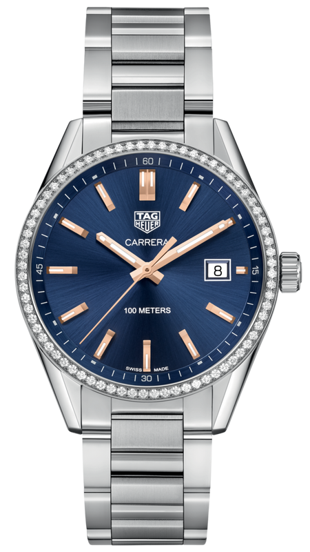  Shop Authentic Tag Heuer Carrera Quartz Diamonds Blue Dial Silver Steel Strap Watch for Women - WAR1114.BA0601 - Luxxuri