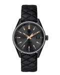  Shop Authentic Tag Heuer Carrera Diamonds Anthracite Black Dial Black Leather Strap Watch for Women - WAR1115.FC6392 - Luxxuri