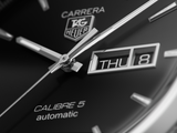  Shop Authentic Tag Heuer Carrera Calibre 5 Automatic Black Dial Silver Steel Strap Watch for Men - WAR201A.BA0723 - Luxxuri