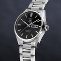  Shop Authentic Tag Heuer Carrera Calibre 5 Automatic Black Dial Silver Steel Strap Watch for Men - WAR201A.BA0723 - Luxxuri