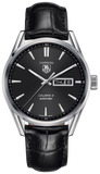  Shop Authentic Tag Heuer Carrera Automatic 41mm Black Dial Black Leather Strap Watch for Men - WAR201A.FC6266 - Luxxuri