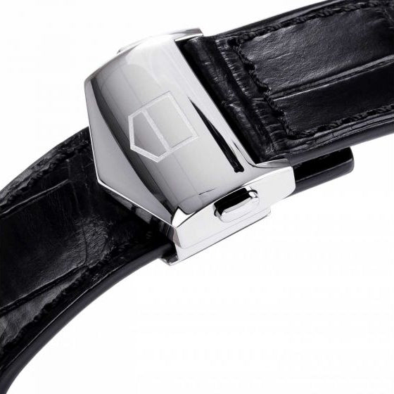  Shop Authentic Tag Heuer Carrera Automatic 41mm Black Dial Black Leather Strap Watch for Men - WAR201A.FC6266 - Luxxuri