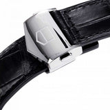  Shop Authentic Tag Heuer Carrera Automatic 41mm Black Dial Black Leather Strap Watch for Men - WAR201A.FC6266 - Luxxuri