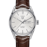  Shop Authentic Tag Heuer Carrera Calibre 5 Automatic White Dial Brown Leather Strap Watch for Men - WAR201B.FC6291 - Luxxuri