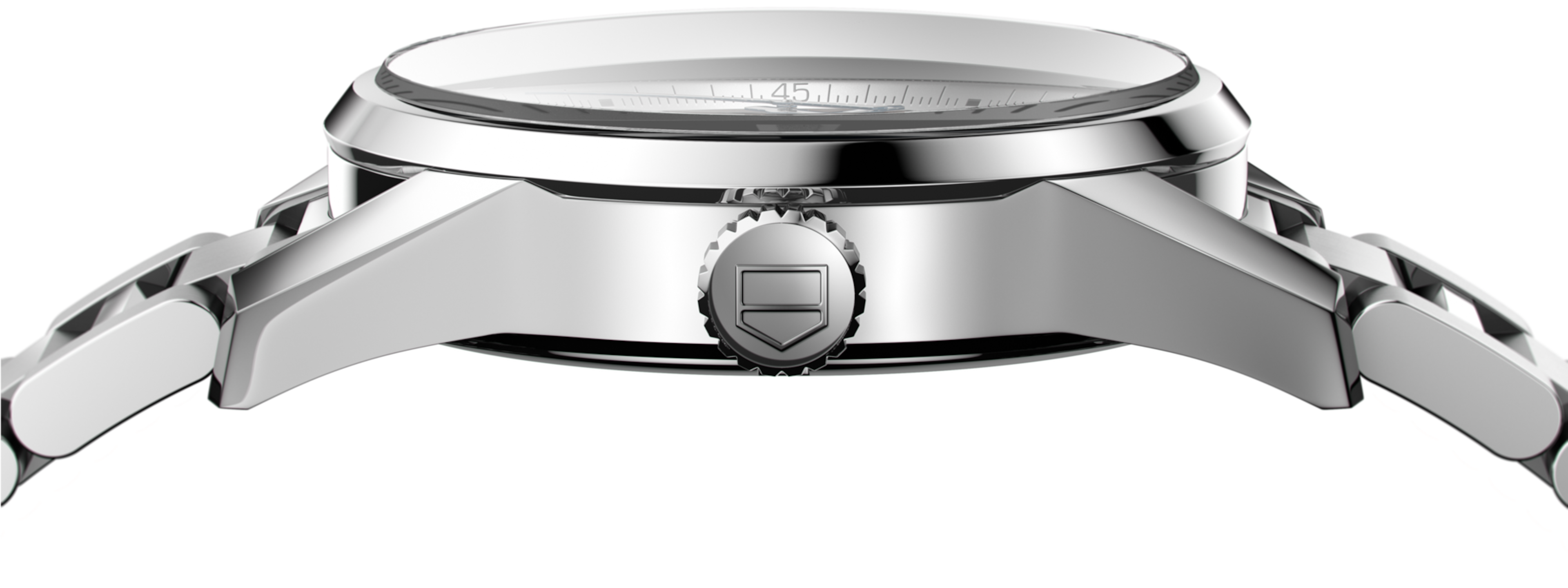 Tag Heuer Carrera Calibre 5 Automatic White Dial Silver Steel Strap Watch for Men - WAR201B.BA0723