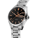  Shop Authentic Tag Heuer Carrera Calibre 5 Automatic Black Dial Silver Steel Strap Watch for Men - WAR201C.BA0723 - Luxxuri