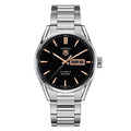  Shop Authentic Tag Heuer Carrera Calibre 5 Automatic Black Dial Silver Steel Strap Watch for Men - WAR201C.BA0723 - Luxxuri