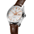  Shop Authentic Tag Heuer Carrera Calibre 5 Automatic White Dial Brown Leather Strap Watch for Men - WAR201D.FC6291 - Luxxuri