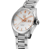 Shop Authentic Tag Heuer Carrera Calibre 5 White Dial Silver Steel Strap Watch for Men - WAR201D.BA0723 - Luxxuri